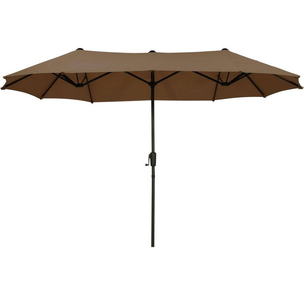 13 ft. Steel Market Patio Umbrella 2-Side in Brown price history on PriceWatchPro