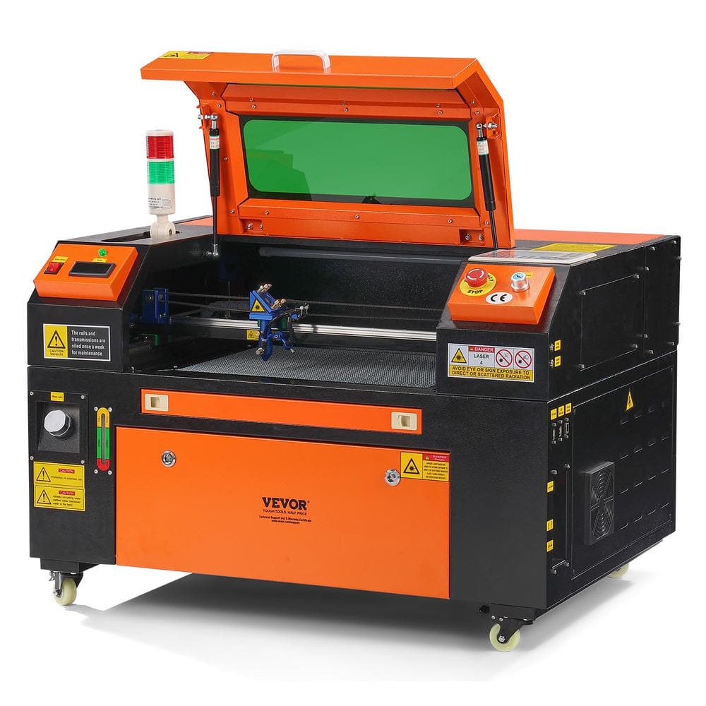 VEVOR 50-Watt CO2 Laser Engraver 12 x 20 in. 19.7 IPS Laser