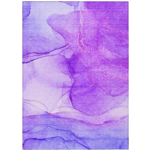Chantille ACN507 Purple 10 ft. x 14 ft. Machine Washable Indoor/Outdoor Geometric Area Rug