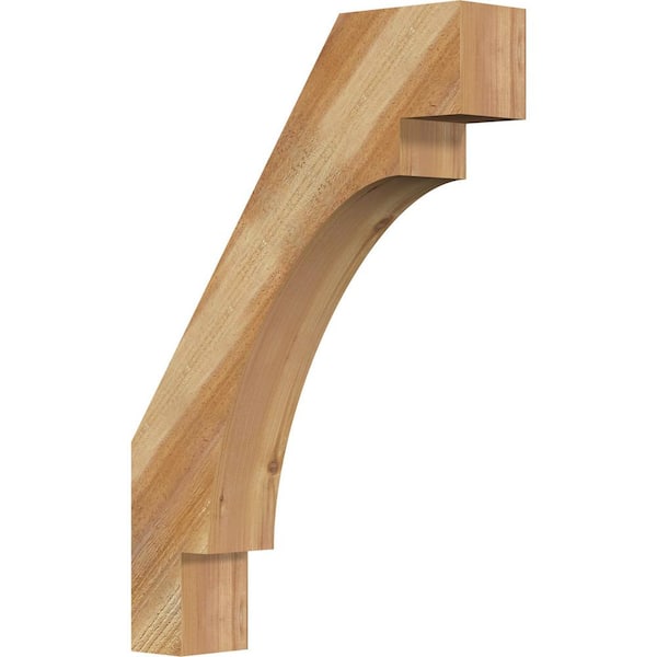Ekena Millwork 4"W x 18"D x 26"H Merced Rough Sawn Knee Brace, Western Red Cedar