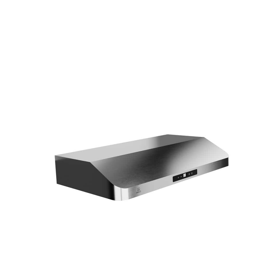 36 in. 600 CFM Ducted Convertible Under Cabinet Range Hood in Stainless Ste