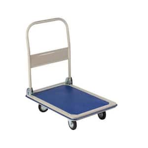 660 lbs. Folding Platform Cart Heavy-Duty Hand Truck Moving Push Flatbed Dolly Cart for Warehouse Home Office