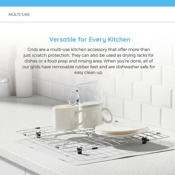 Mr Direct 25 In X 14 In Sink Bottom Grid For Select Blanco Stellar Sinks In Stainless Steel Bl G The Home Depot