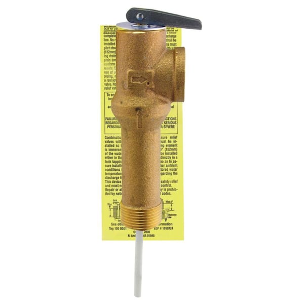 Rheem Long Shank Temperature and Pressure Relief Valve, 4-5/16 in. Shank