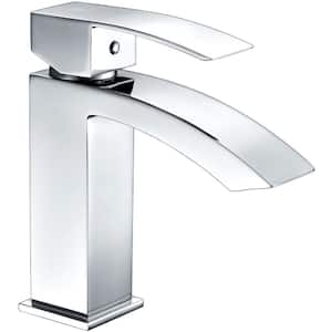 Revere Series Single Hole Single-Handle Low-Arc Bathroom Faucet in Polished Chrome