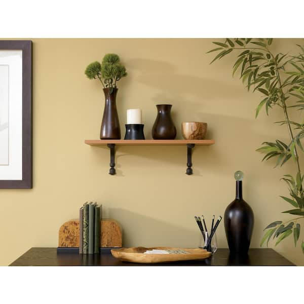 White Laminated Wood Shelf 10 in. D x 36 in. L