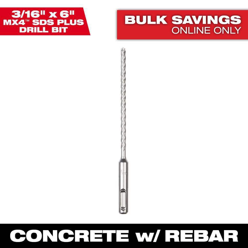 3/16 in. x 6 in. 4-Cutter SDS-PLUS Carbide Drill Bit price history on PriceWatchPro