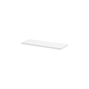LITE 23.6 in. x 7.9 in. x 0.75 in. White MDF Decorative Wall Shelf without Brackets