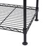 smusei 4 Tier Open Shelving Units Freestanding Kitchen Storage Rack  Standing Kitchen Rack Organizer Large Capacity with Metal Wire Fence Wood  Look