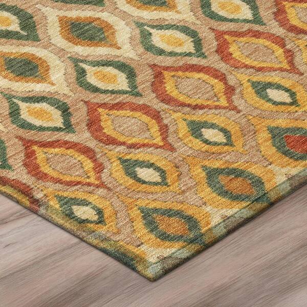 Chantille Machine Washable Indoor/Outdoor Abstract ACN3122 Copper 10 ft. x 14 ft. Area Rug