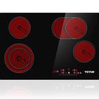 VEVOR Electric Stove Top 30 inch,4 Burners Electric Cooktop,9 Power Levels & Sensor Touch Control,Easy to Clean Ceramic Glass Surface,Child Safety