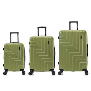 Zahav Lightweight Hardside Spinner 3-Piece Luggage Set 20 in./24 in./28 in. Green