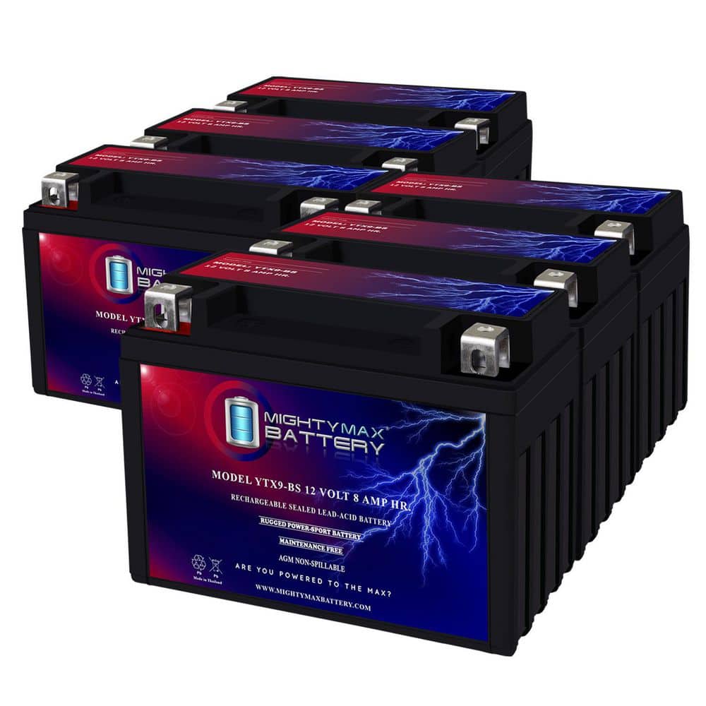 YTX9-BS 12V 8AH Replacement Battery compatible with Honda ATV TRX300EX TRX400EX 300EX 400EX CBR900R RR - 6 Pack price history on PriceWatchPro