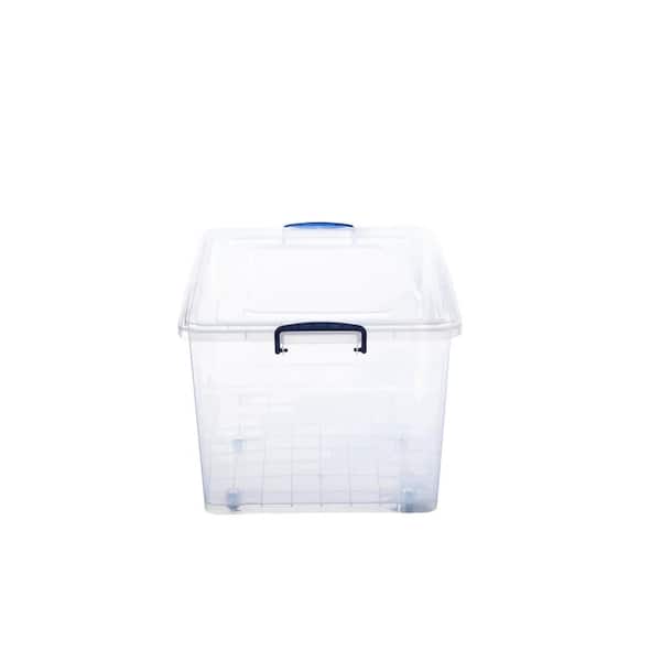 Superio Clear Plastic Storage Bins with Lids, 2 Quart (2 Pack), Stackable  Storage Container with Latches and Handles 