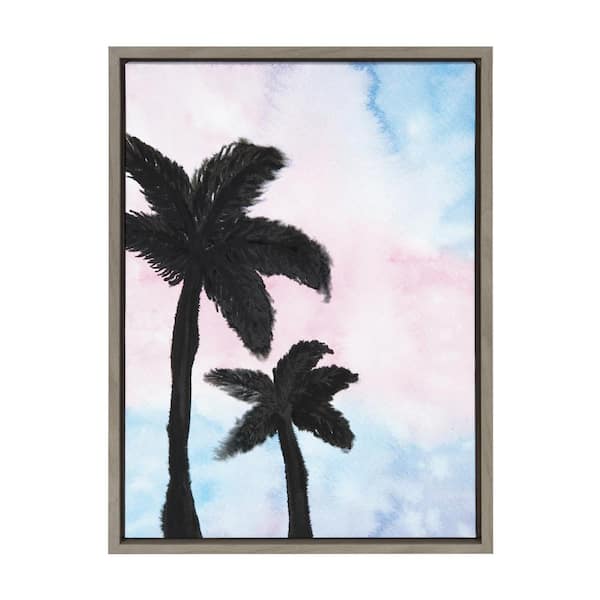 Kate and Laurel Sylvie Bahama Mama by Mentoring Positives Framed Canvas Coastal Art Print 18 in. x 24 in.