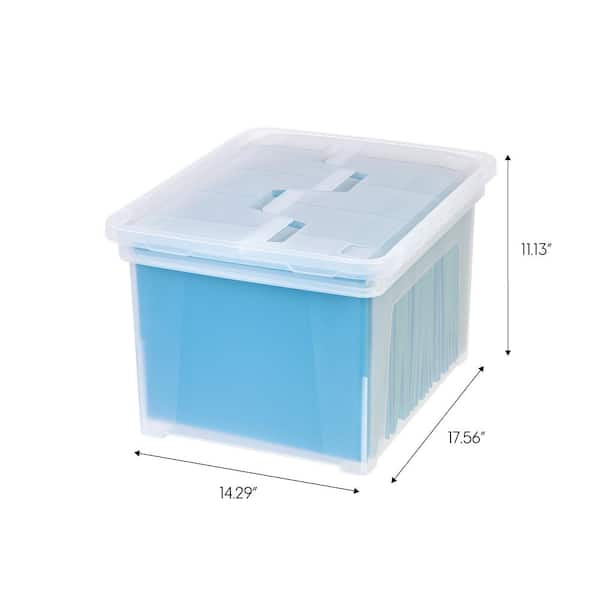 Giraff' s store clear storage box with lid for clothes stationery