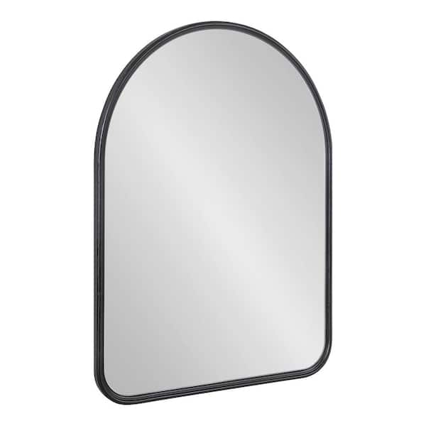 Kate and Laurel Caskill 24.00 in. H x 18.00 in. W Modern Arch Black Framed Accent Wall Mirror