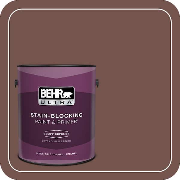 BEHR ULTRA 1 gal. Home Decorators Collection #HDC-CL-12 Terrace Brown Extra Durable Eggshell Enamel Interior Paint & Primer