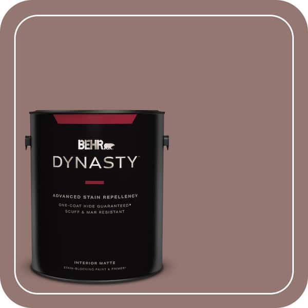 BEHR DYNASTY 1 gal. #710B-5 Milk Chocolate Matte Interior Stain-Blocking Paint & Primer