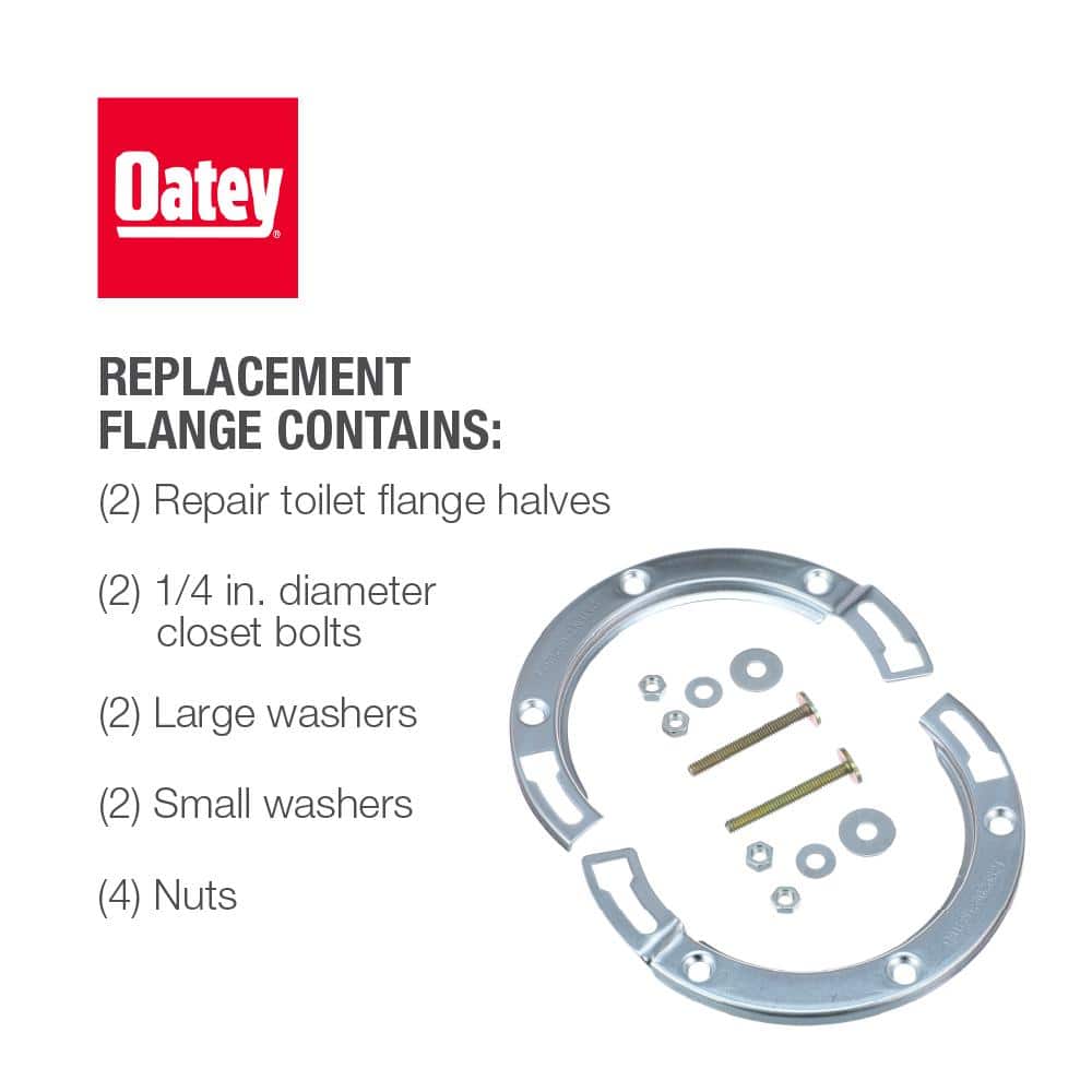 Oatey Galvanized Steel 7-Inch Replacement Flange