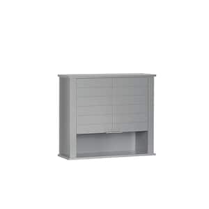 Madison 22.88 in. W 2-Door Wall Cabinet in Gray