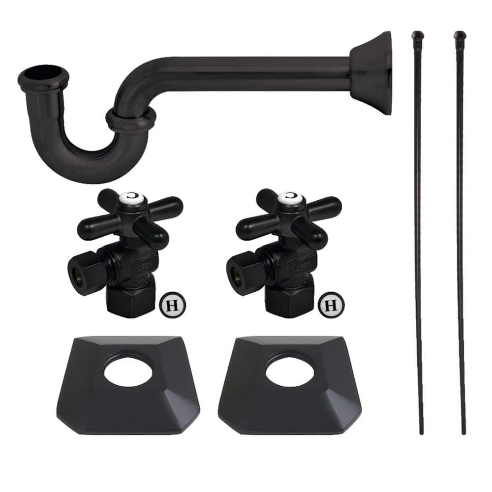 Trapeze Transitional Made of Brass Plumbing Sink Trim Kit with P-Trap in Matte Black price history on PriceWatchPro