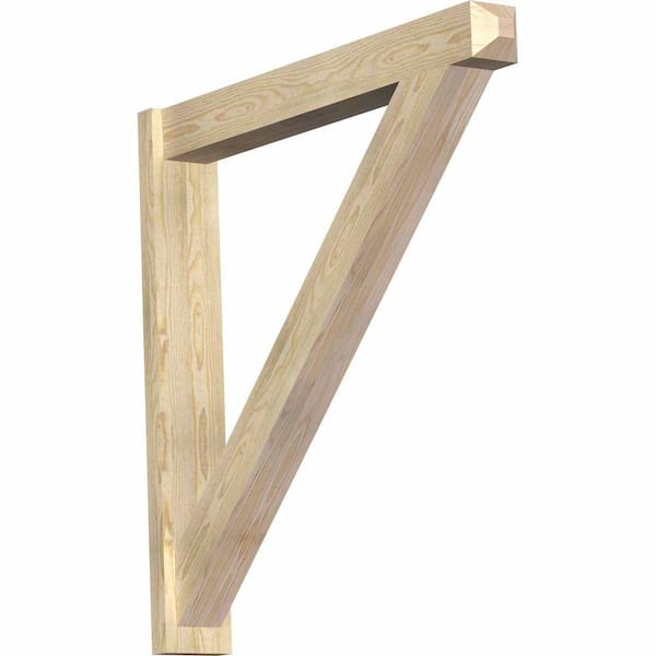 Ekena Millwork 6 in. x 42 in. x 42 in. Traditional Craftsman Rough Sawn Douglas Fir Outlooker