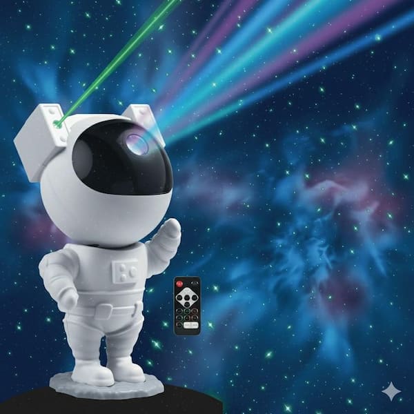 9.25 in. Sound React Multi-Color Integrated T10 1W LED Astronaut