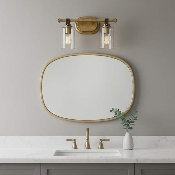 Halstead 16.0 in. 2 Light Heritage Brass Vanity Light