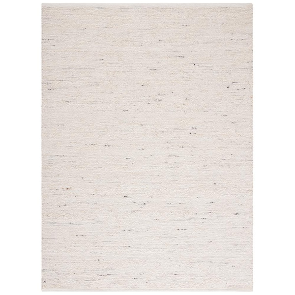 Natura 5 ft. x 8 ft. Ivory Solid Color with Speckles Area Rug