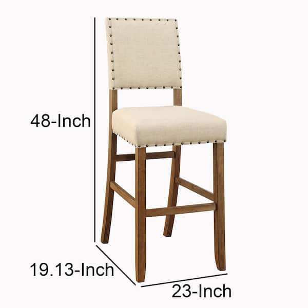 Beige Bar Chair Set, 48 Inch Bar Stools