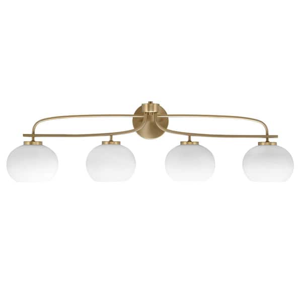 Unbranded Olympia 39 in. 4-Light New Age Brass Vanity Light