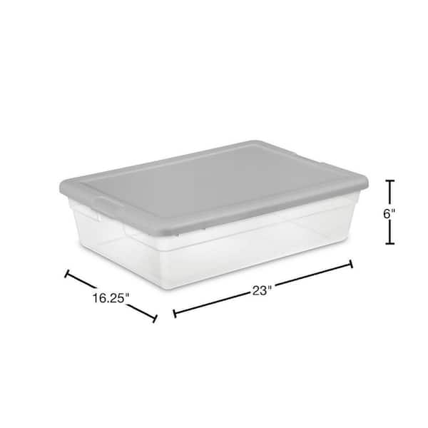 Sterilite 1655 - 28 Qt. Storage Box White 16558010