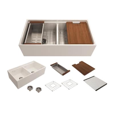 18 In Farmhouse Kitchen Sinks Kitchen Sinks The Home Depot