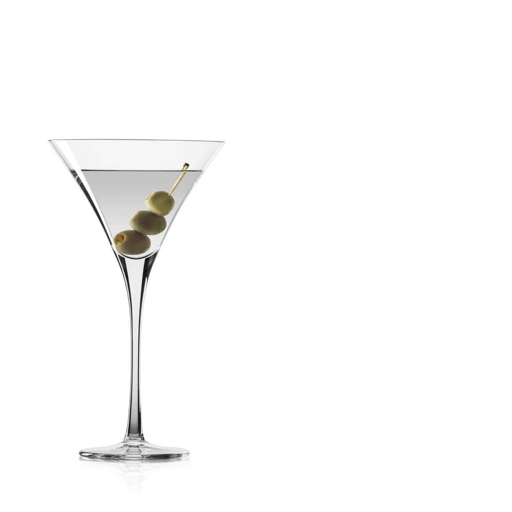 Elegant Clear Crystal Martini Glass Set of 4