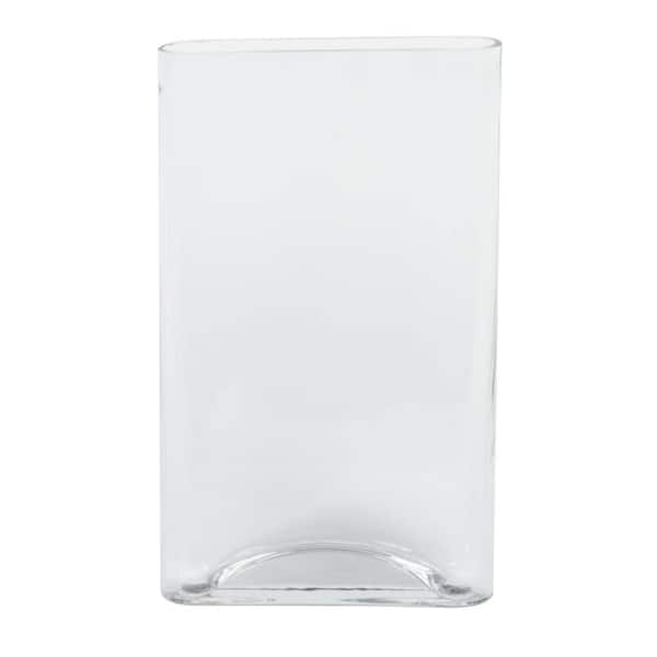 Vickerman 10 in. Clear Glass Pill Shape Vase