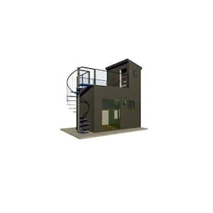 Getaway 96 sq.ft. Small Space Steel Frame,Complete Kit DIY Assembly Home Office Studio Guest Room ADU Cabin Storage Shed