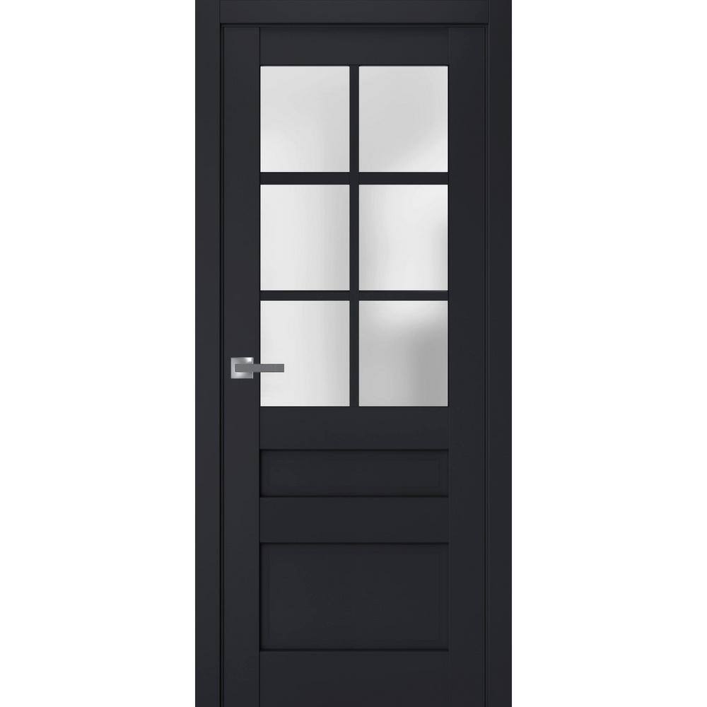 7339 18 in. x 84 in. Right-Hand/Inswing Solid Frosted Glass Antracite Single Prehung Interior Door with Hardware price history on PriceWatchPro