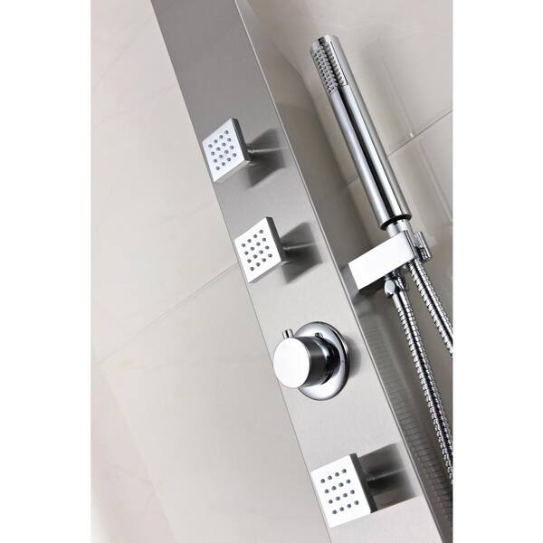 ANZZI Sans Series 40 in. Full Body Shower Panel System with Heavy 