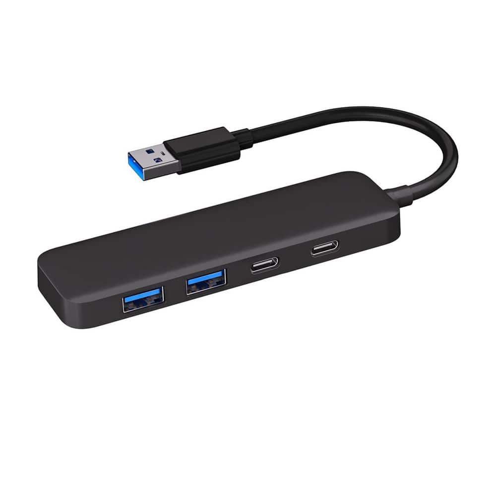 Dual USB C USB A 3.0 Hub 4 Ports Ultra Slim Portable USB Splitter Adapter for Laptop PS4 Xbox Printer Computer price history on PriceWatchPro