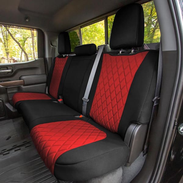 Fh Group Neoprene Custom Fit Seat Covers For 2019 2022 Chevrolet Silverado 1500 2500hd 3500hd Rst To Ltz High Country Dmcm5008red Full The Home Depot - 2021 Chevrolet Silverado 1500 Rst Seat Covers