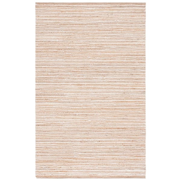 SAFAVIEH Cape Cod 5 ft. x 8 ft. Natural/Ivory Striped Abstract Area Rug