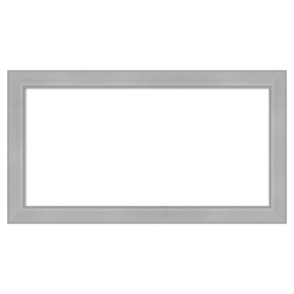 Vista Brushed Nickel Narrow 27 in. x 15 in. Polystyrene Framed Dry Erase Magnetic Memo Board