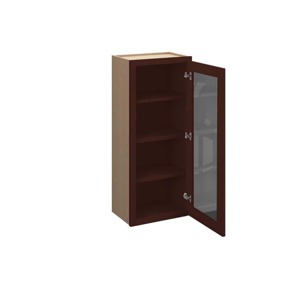 Charlotte Raised 15 in. W x 42 in. H x 12 in. D in Bordeaux Plywood Assembled Frosted Glass Wall price history on PriceWatchPro
