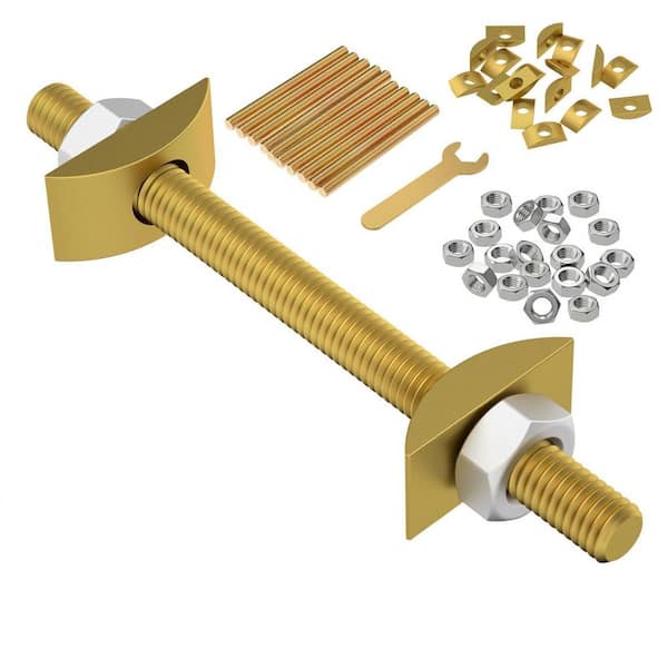 10-Piece 3.5 in. x 0.31 in. Countertop Connector Bolts for Table Top Fasteners, Bed Connecting Kit and Furniture