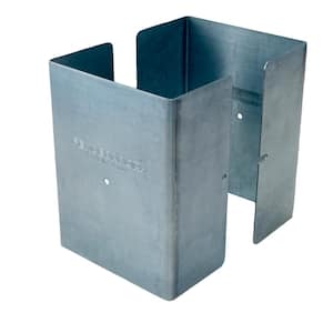 4.5 in. x 4.5 in. x 1/2 ft. H Galvanized Steel Pro Series Mailbox and Fence Post Guard