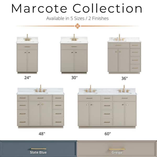 M&T　マーブル36 Silkroad Exclusive 36 in. W x 22 in. D Vanity in Vermont