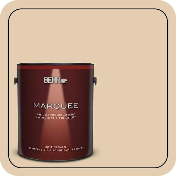 BEHR MARQUEE 1 gal. Home Decorators Collection #HDC-AC-09 Concord Buff Matte Interior Paint & Primer