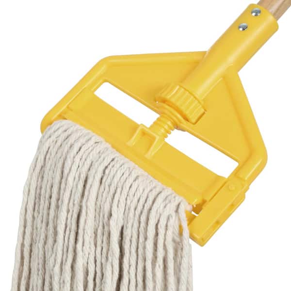 Rubbermaid Commercial Products 54 in. #16 Cotton Cut End Wet String Mop  1784739 - The Home Depot