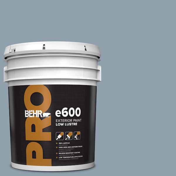 BEHR PRO 5 Gal. #N480-4A Dusty Denim Low Luster Exterior Paint